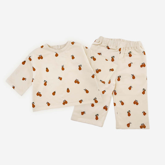 Shirt and Pant Set, Pear | Organic Cotton Kid & Baby Apparel