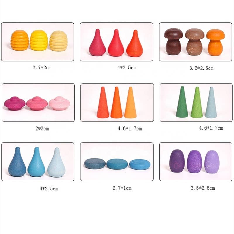 Mandala- Loose Part Toy- Open Ended Toy-Creative- Wooden Toy