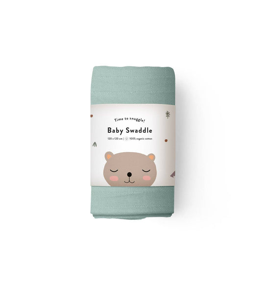 Maxi Muslin Swaddle, Teal