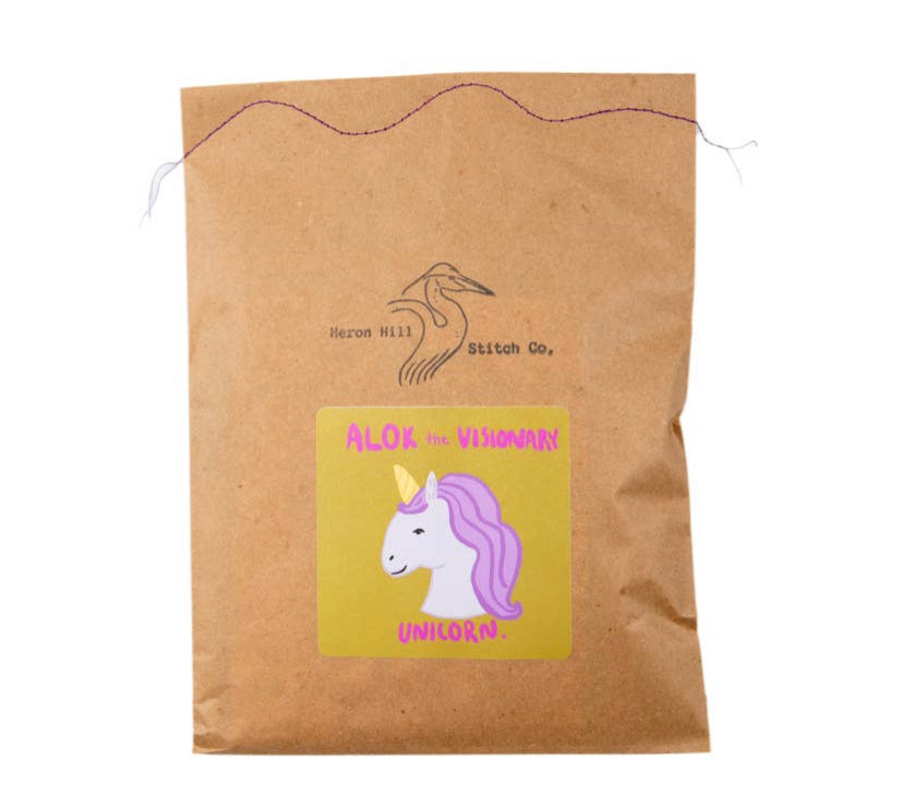 Embroidery Kit-Alok the Visionary Unicorn