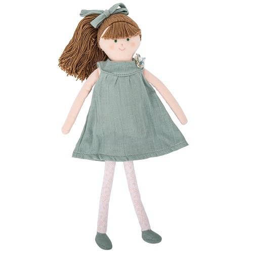 Poupée Robe Coton Bio Céladon