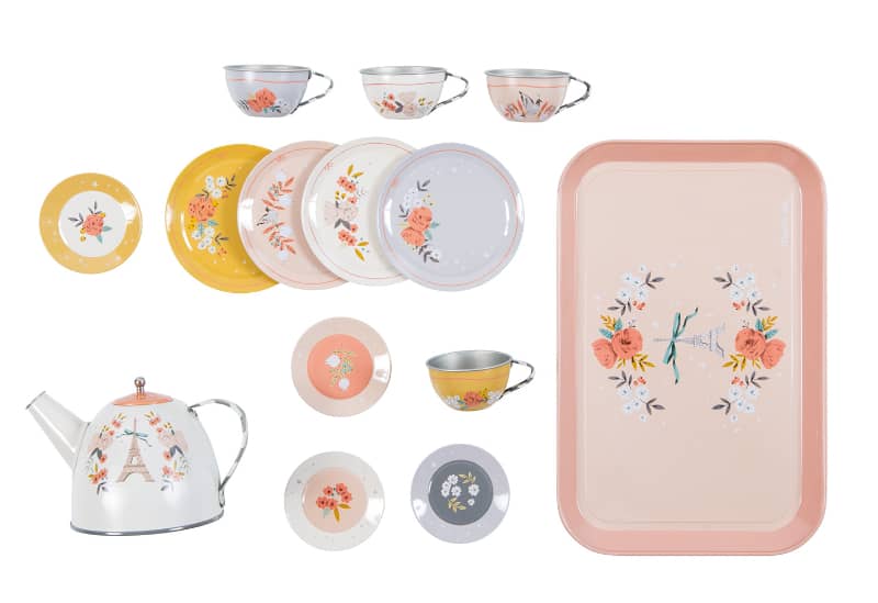 Tea Party Metal Set - Les Parisiennes