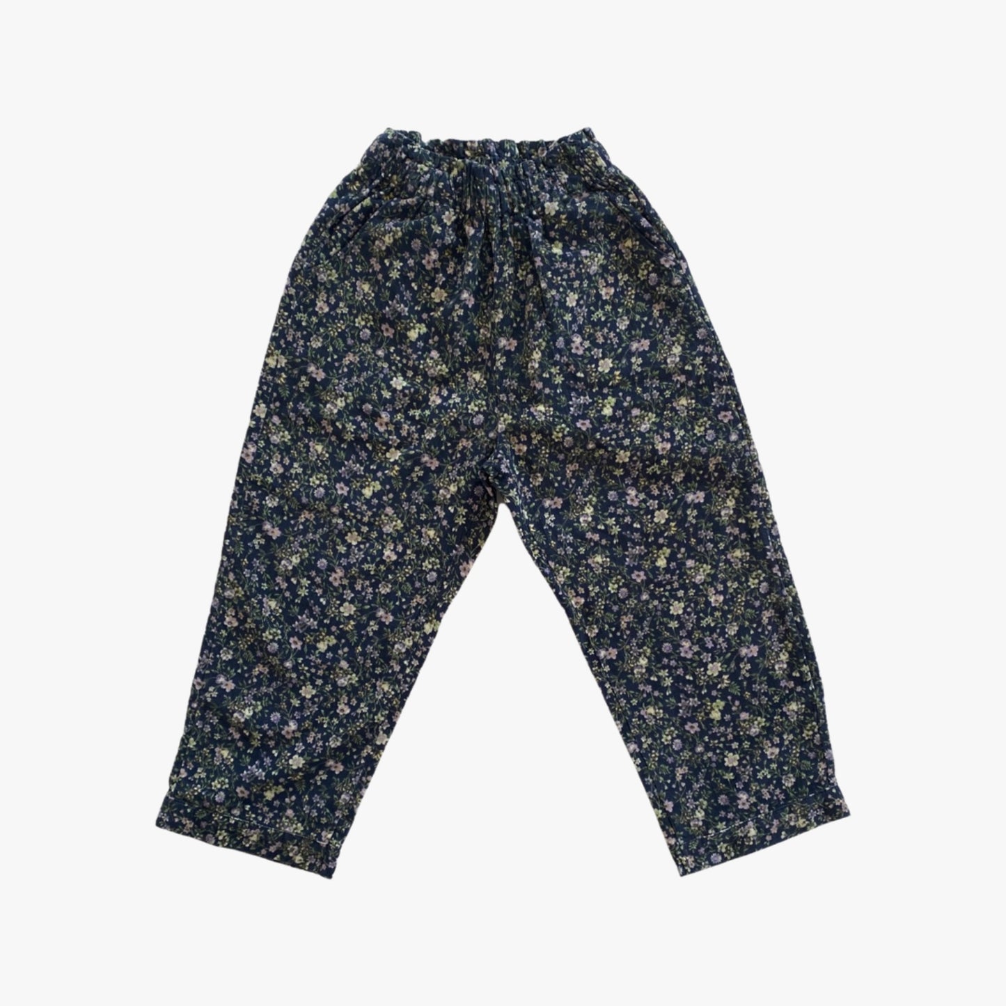floral corduroys (navy)