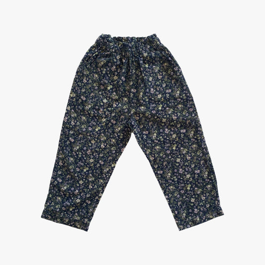 floral corduroys (navy)