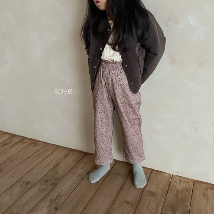 floral corduroys (pink)