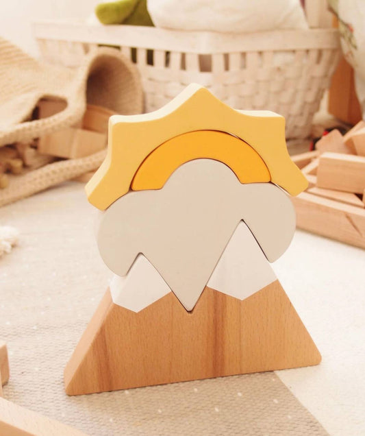Mountain and Sun Stacker / Puzzle