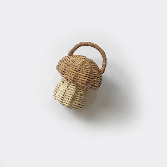 Mushroom Rattan Rattle